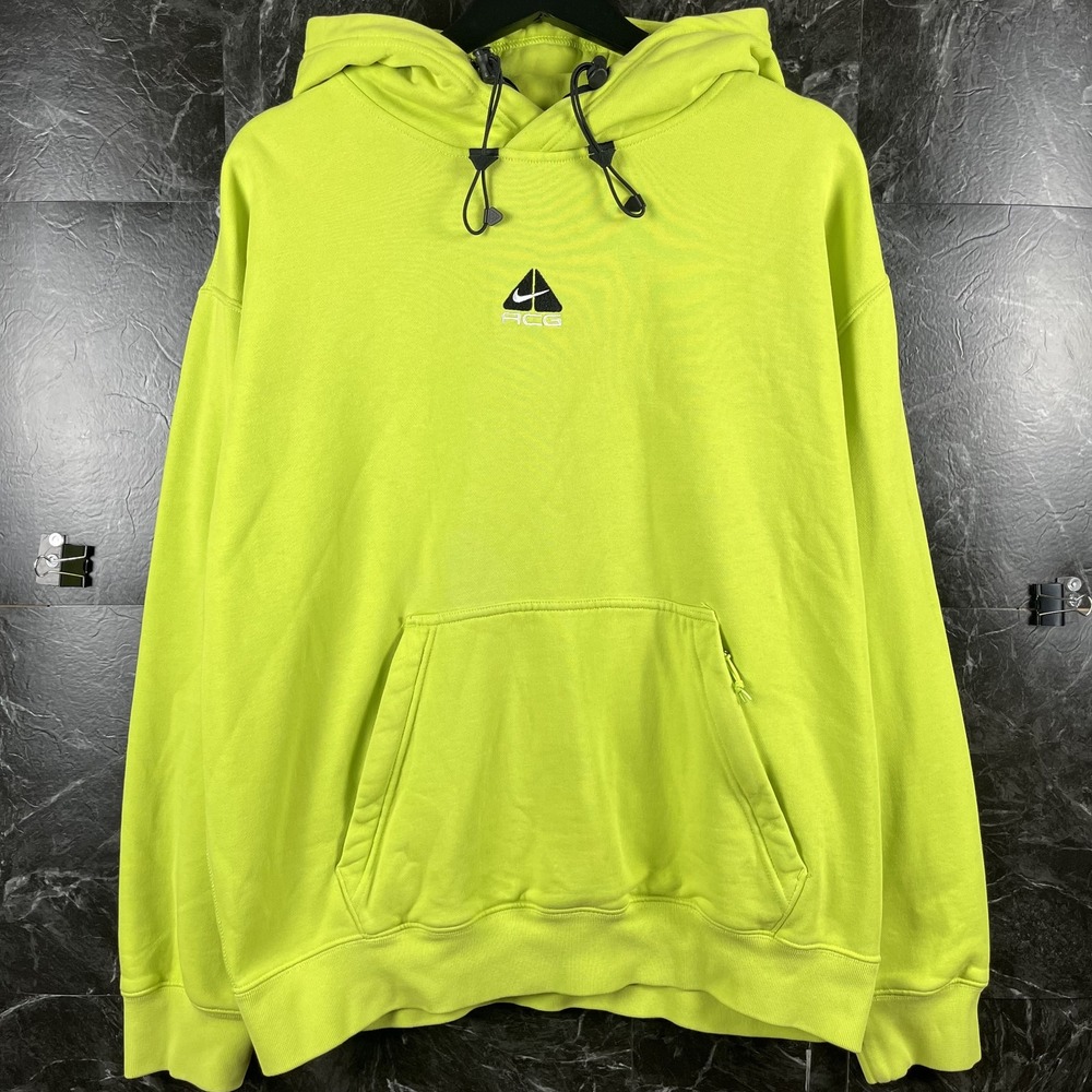 Nike ACG Men's Green Therma-Fit Fleece Hoodie Medium